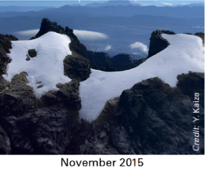 Figure 3. The thinning of Puncak Jaya's ice sheets (BMKG, 2025).